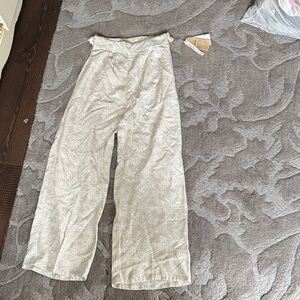 Wide Leg Cream Pants